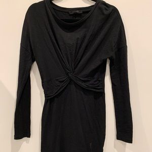 All saints black twist dress